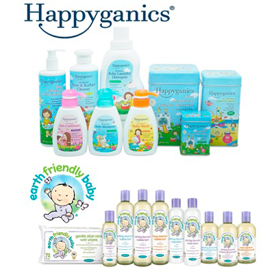 Happyganics & EarthFriendlyBaby 全天然嬰幼兒清潔用品