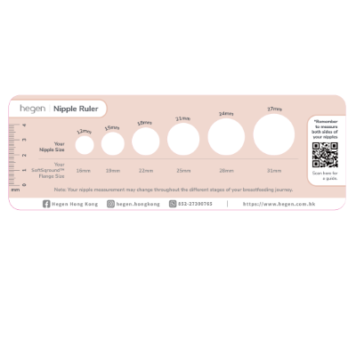 Hegen nipple ruler